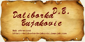 Daliborka Bujaković vizit kartica